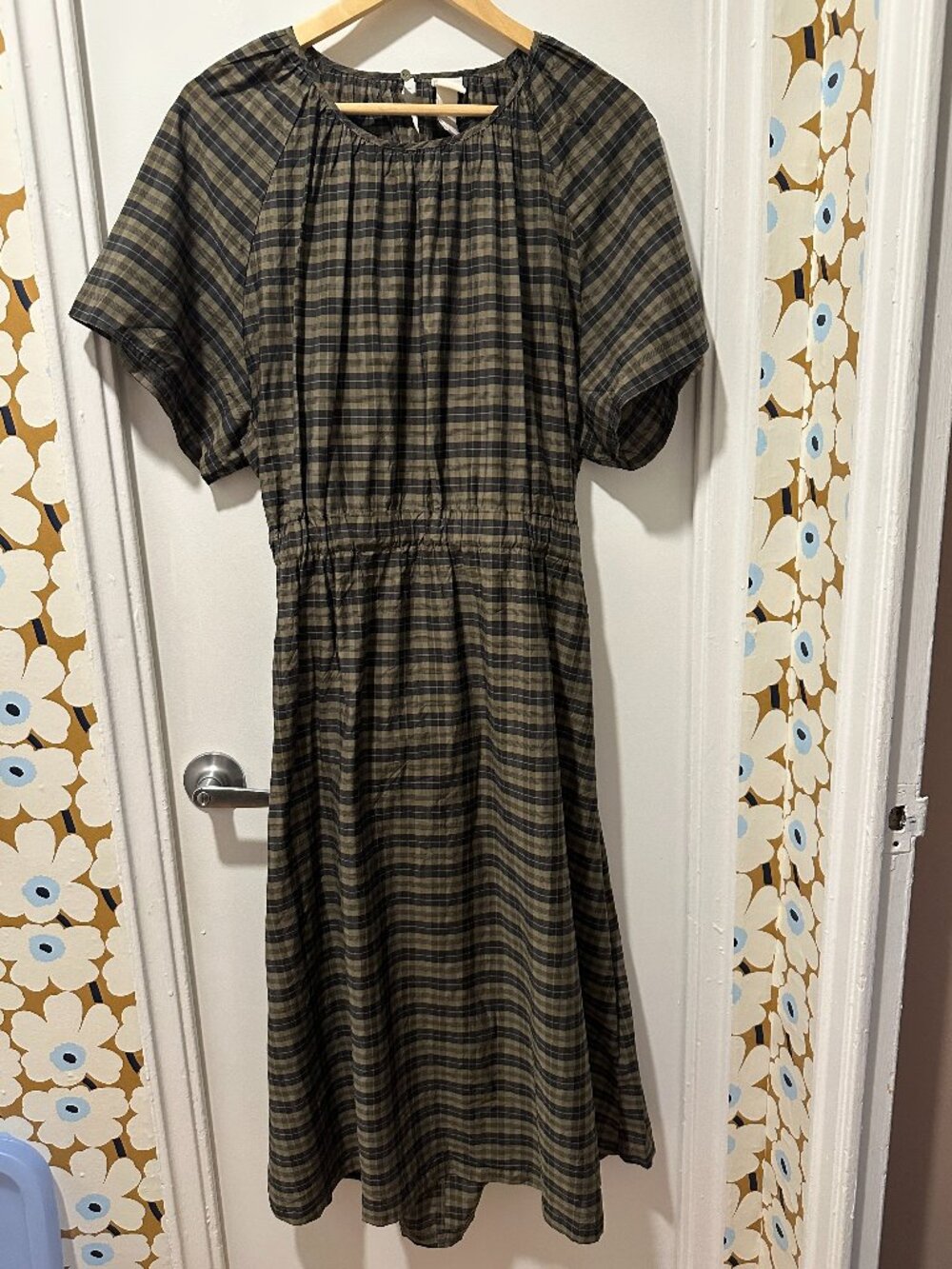 Plaid Midi Dress
